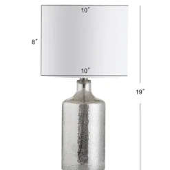 Silver Mercury Glass Cylinder Table Lamp-Kirkland's Home Store