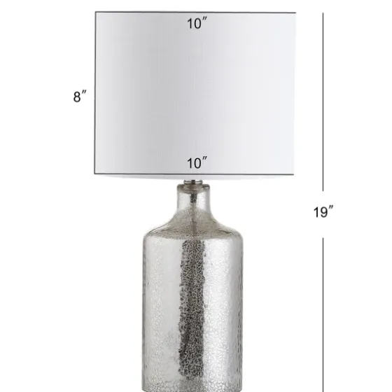 Silver Mercury Glass Cylinder Table Lamp-Kirkland's Home Store
