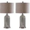 Silver Mercury Glass Ribbed Table Lamps, Set Of 2-Kirkland's Home Discount