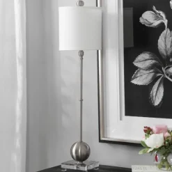 Silver Metal Globe Buffet Lamp-Kirkland's Home Online