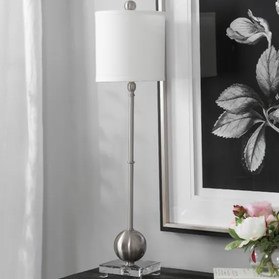 Silver Metal Globe Buffet Lamp-Kirkland's Home Online