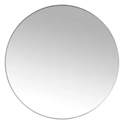 Silver Metal Linear Round Mirror, 30 In.-Kirkland's Home New