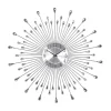 Silver Metal Sunburst Droplet Frame Clock-Kirkland's Home Cheap