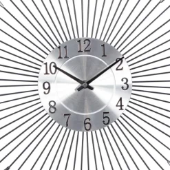 Silver Metal Sunburst Droplet Frame Clock-Kirkland's Home Cheap