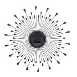 Silver Metal Sunburst Droplet Frame Clock-Kirkland's Home Cheap