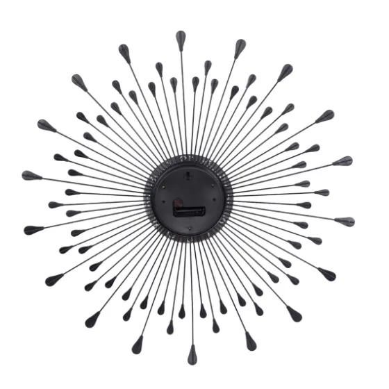 Silver Metal Sunburst Droplet Frame Clock-Kirkland's Home Cheap