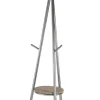 Silver Metal Tripod Coat Rack With Shelf-Kirkland's Home Discount