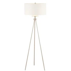 Silver Metal Tripod Floor Lamp-Kirkland's Home New