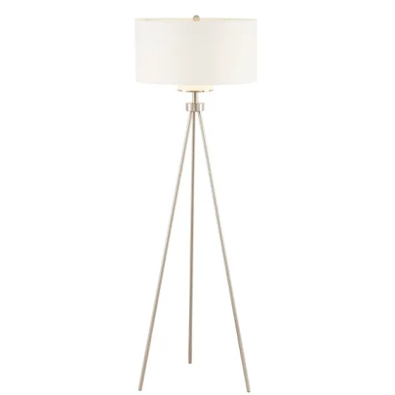 Silver Metal Tripod Floor Lamp-Kirkland's Home New