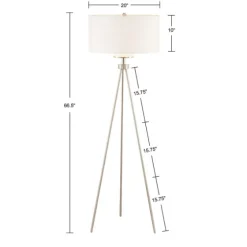Silver Metal Tripod Floor Lamp-Kirkland's Home New