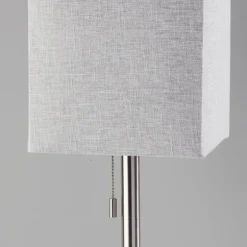 Silver Monochrome Square Table Lamp-Kirkland's Home Cheap
