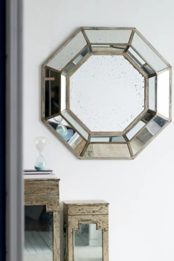 Silver Octagonal Frame Mirror-Kirkland's Home Sale
