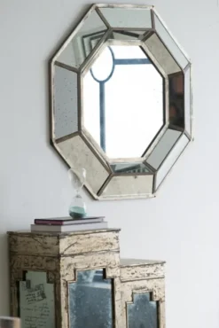 Silver Octagonal Frame Mirror-Kirkland's Home Sale
