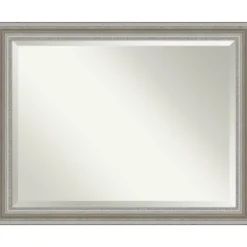 Silver Patina Scallop Framed Mirror, 45.5X35.5 In.-Kirkland's Home Online