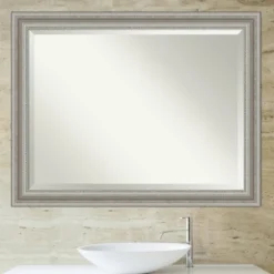 Silver Patina Scallop Framed Mirror, 45.5X35.5 In.-Kirkland's Home Online