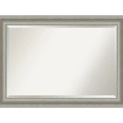 Silver Patina Scallop Framed Mirror, 41.5X29.5 In.-Kirkland's Home Store