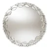 Silver Petal Leaf Round Wood Frame Wall Mirror-Kirkland's Home Hot