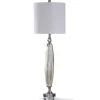 Silver Ribbed Glass Buffet Lamp-Kirkland's Home Store