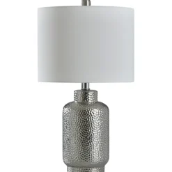 Silver Selena Hammered Table Lamp-Kirkland's Home Sale