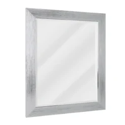 Silver Textured Chrome Framed Wall Mirror-Kirkland's Home Fashion