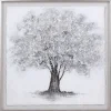 Silver Tree Rice Paper Framed Art Print-Kirkland's Home Hot