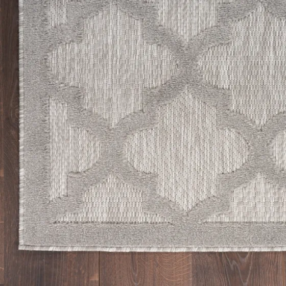 Silver Trellis Indoor/Outdoor Area Rug, 6X9-Kirkland's Home Best Sale