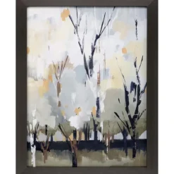 Silversong Birch Abstract Framed Art Print-Kirkland's Home Cheap
