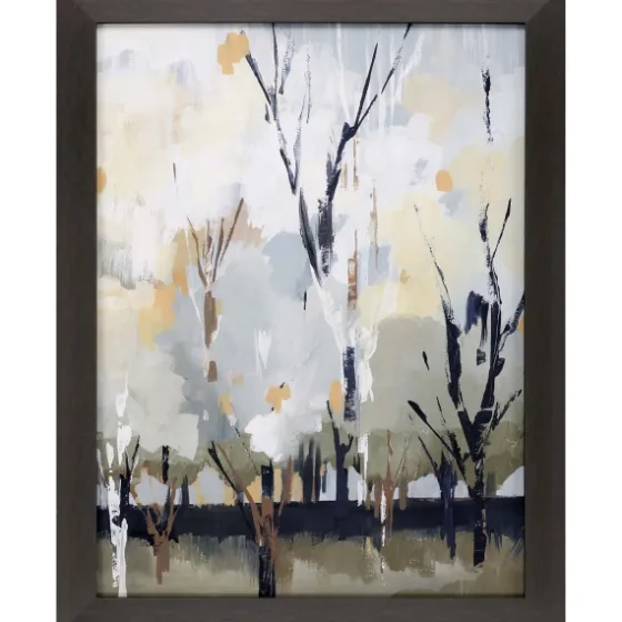 Silversong Birch Abstract Framed Art Print-Kirkland's Home Cheap
