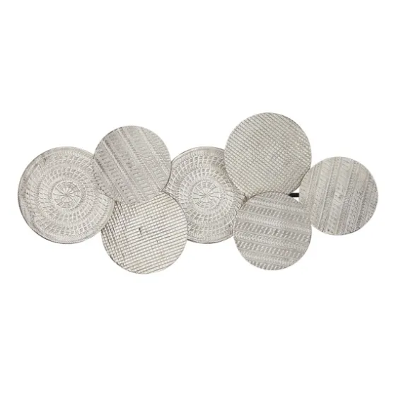 Silvery Rivers Layered Disks Wall Plaque-Kirkland's Home Flash Sale