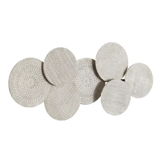Silvery Rivers Layered Disks Wall Plaque-Kirkland's Home Flash Sale