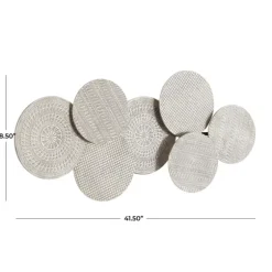 Silvery Rivers Layered Disks Wall Plaque-Kirkland's Home Flash Sale