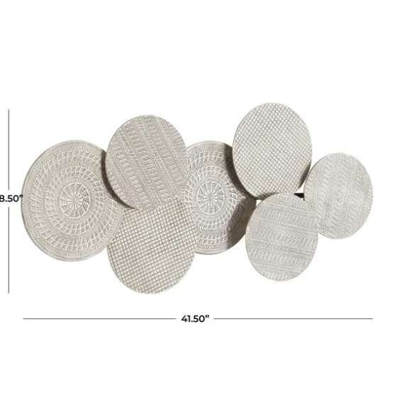Silvery Rivers Layered Disks Wall Plaque-Kirkland's Home Flash Sale