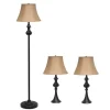 Simple Bronze Metal 3-Pc. Floor And Table Lamp Set-Kirkland's Home Flash Sale