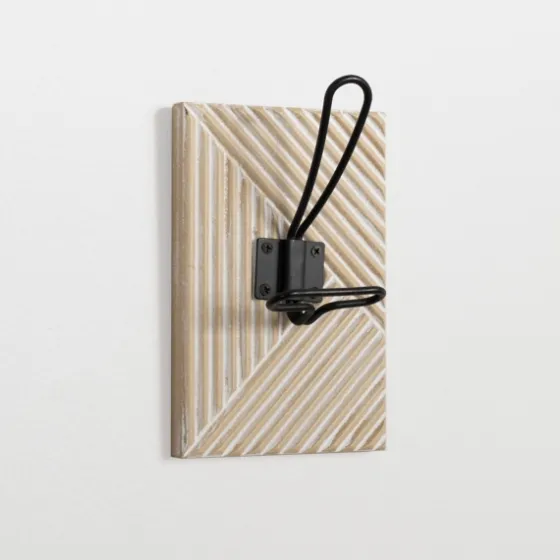 Single Wall Hook On Carved Wood Plaque-Kirkland's Home Cheap