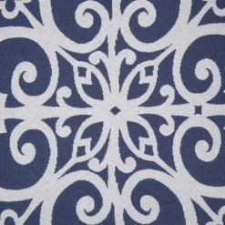 Sky Blue Fretwork Upholstered High Back Recliner-Kirkland's Home Best