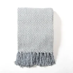 Sky Diamond Chenille Throw-Kirkland's Home Cheap