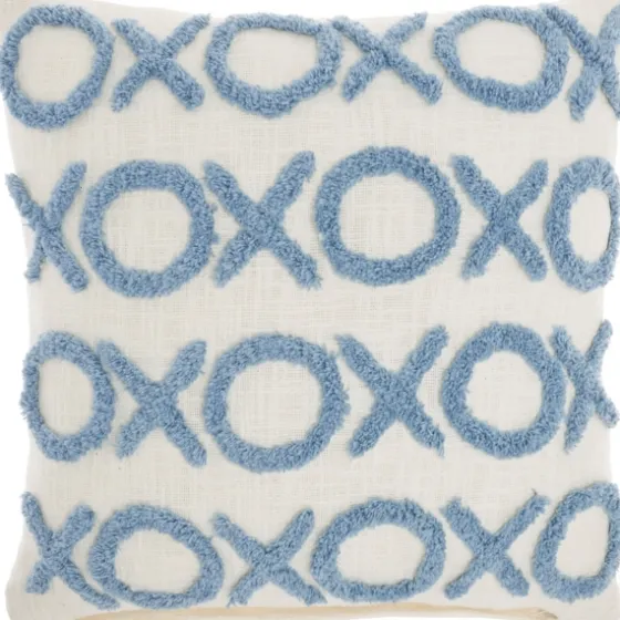 Sky Tufted Xoxo Throw Pillow-Kirkland's Home Online
