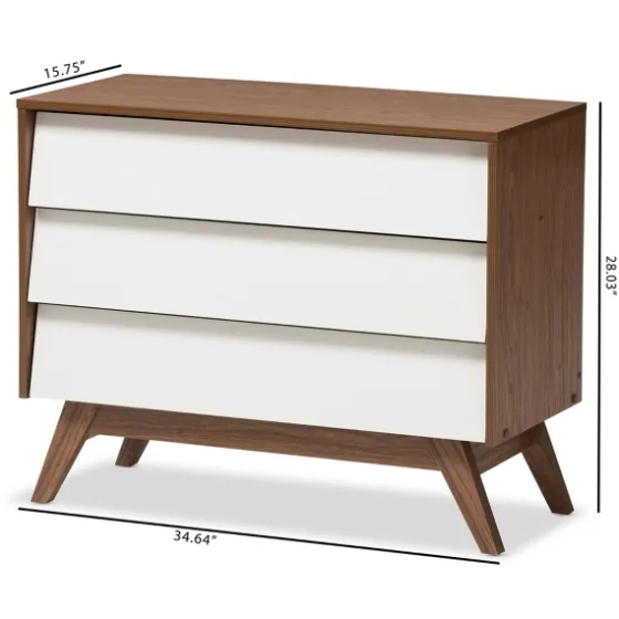 Slant Midcentury Two-Tone Chest-Kirkland's Home Store