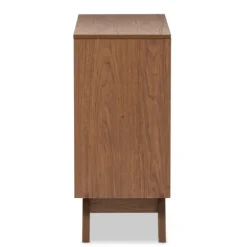 Slant Two-Tone Walnut 4-Drawer Chest-Kirkland's Home Flash Sale