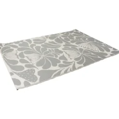 Slate Floral Outdoor Area Rug, 4X6-Kirkland's Home Outlet