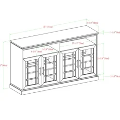 Slate Glass Door Classic Tv Stand-Kirkland's Home Store