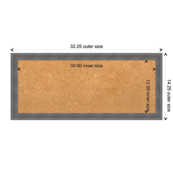 Slate Gray Framed Corkboard-Kirkland's Home Hot