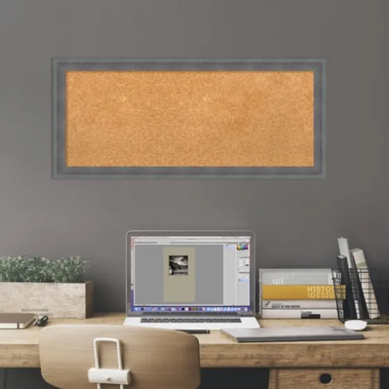Slate Gray Framed Corkboard-Kirkland's Home Hot