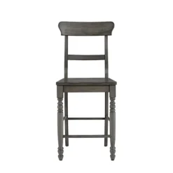 Slate Ladder Back Counter Stools, Set Of 2-Kirkland's Home Fashion