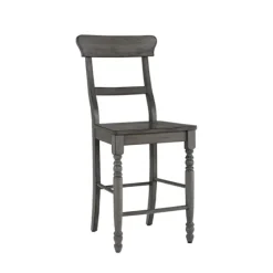 Slate Ladder Back Counter Stools, Set Of 2-Kirkland's Home Fashion