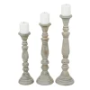 Slate Rustic Mango Wood 3-Pc. Candle Holder Set-Kirkland's Home Discount