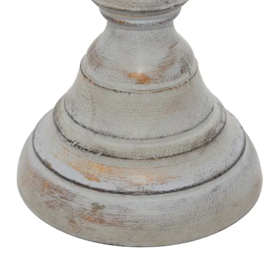 Slate Rustic Mango Wood 3-Pc. Candle Holder Set-Kirkland's Home Discount