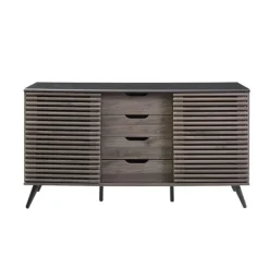 Slate Slatted 4-Drawer Cabinet-Kirkland's Home Discount