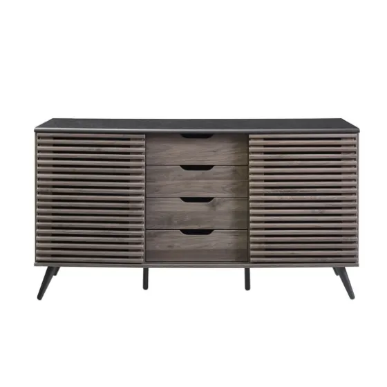 Slate Slatted 4-Drawer Cabinet-Kirkland's Home Discount