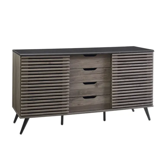 Slate Slatted 4-Drawer Cabinet-Kirkland's Home Discount